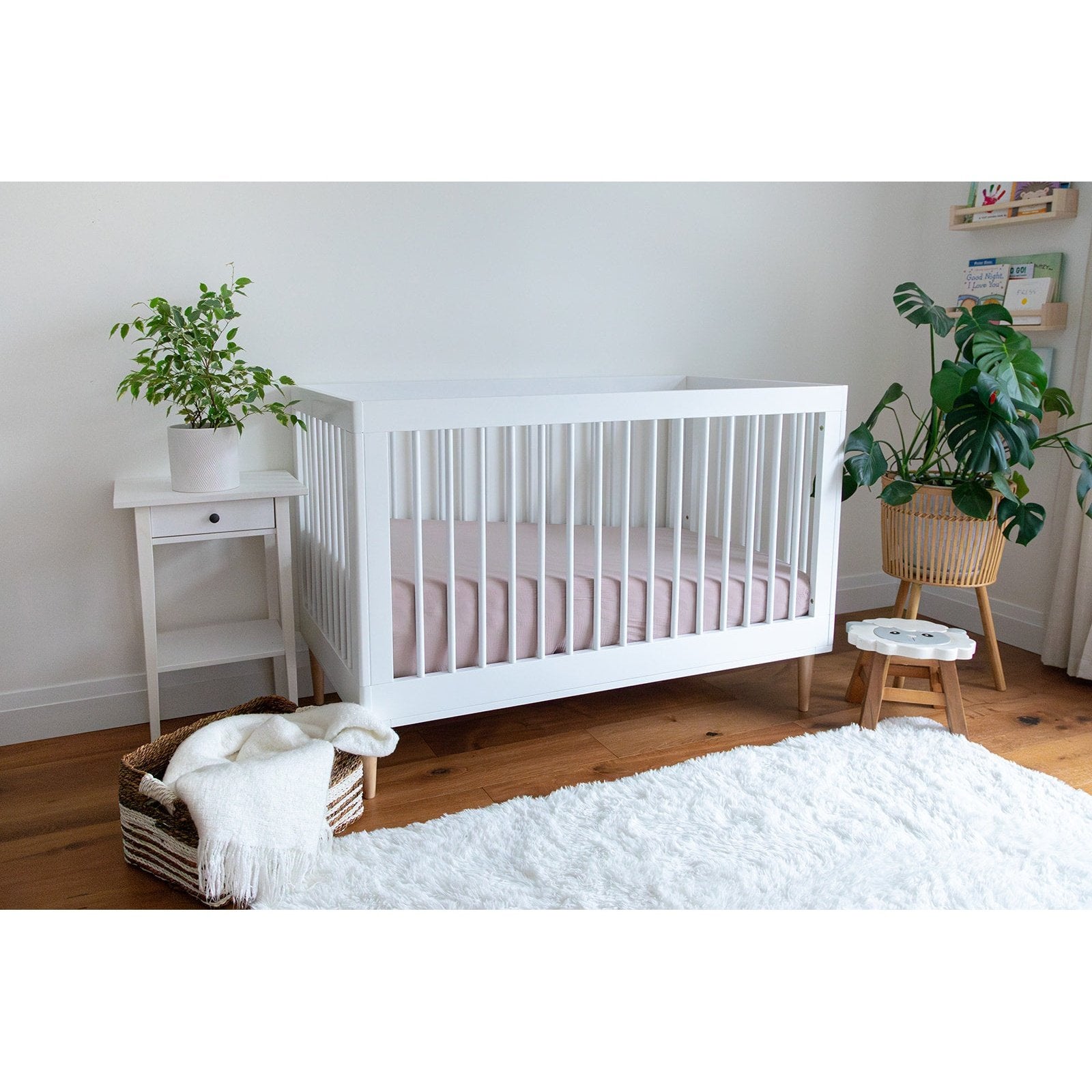 Organic Muslin Crib Sheet, Mocha